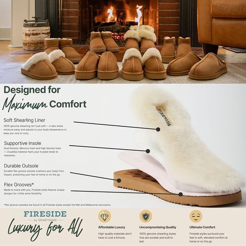 Dearfoams Women's Bootie Bayswater Comfy Indoor Outdoor Shearling Platform Slipper Ankle Boot in Saudi Arabia