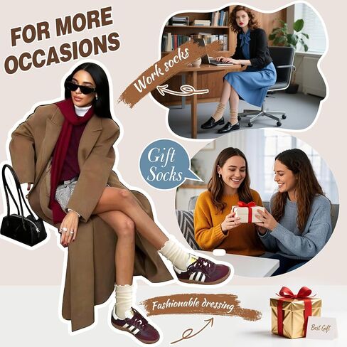 النساء رقيقة ميرينو الصوف الجوارب الحذاء الجوارب دافئ ناعم ناعم غير رسمي الجوارب الشتوية الدافئة 5 أزواج in Kuwait