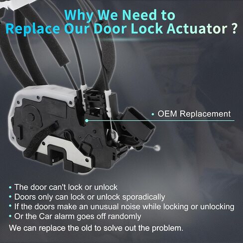 Power Door Lock Actuator Motor Front Left Driver Side Door Latch Actuator Assembly for INFINITI EX35 2008-2012 for INFINITI QX50 2014-2017 for INFINITI EX37 2013 with Cable in Saudi Arabia