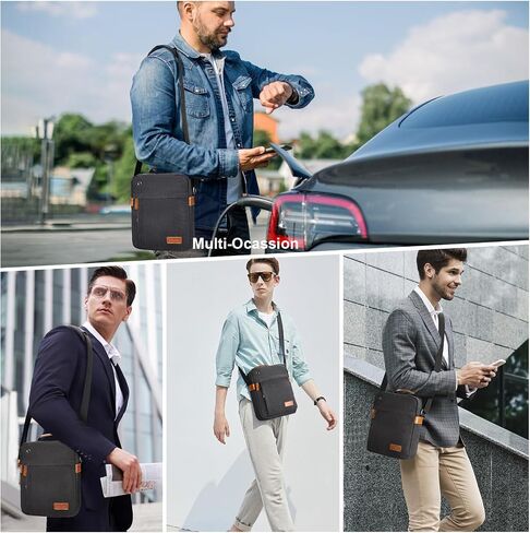 ESTARER 9-11 Inch Tablet Sleeve Bag, Men's Shoulder Crossbody Bag for College/Office, Carrying Case Small Messenger Bag for iPad Air M2/iPad Pro M4 2024, iPad 9/8/7th 10.2, iPad 10th 10.9 in Saudi Arabia