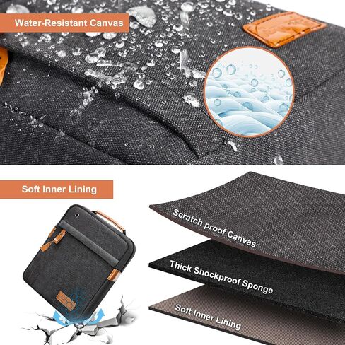 ESTARER 9-11 Inch Tablet Sleeve Bag, Men's Shoulder Crossbody Bag for College/Office, Carrying Case Small Messenger Bag for iPad Air M2/iPad Pro M4 2024, iPad 9/8/7th 10.2, iPad 10th 10.9 in Saudi Arabia