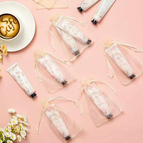48 Sets Baby Shower Hand Cream Bulk Baby Shower Favors Bridal Shower Hand Cream Thank You Hand Cream for Guests Travel Size Hand Lotion with Organza Bags(Baby) in Kuwait