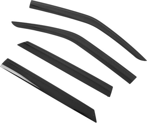 FREEMOTOR802 Low-Profile Window Deflectors Fits 2019-2025 Chevrolet Blazer | Tape-on Mount Rain Guards Side Window Visors Wind Deflectors Dark Tinted Acrylic 4-Piece in Saudi Arabia