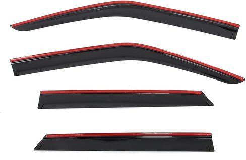 FREEMOTOR802 Low-Profile Window Deflectors Fits 2019-2025 Chevrolet Blazer | Tape-on Mount Rain Guards Side Window Visors Wind Deflectors Dark Tinted Acrylic 4-Piece in Saudi Arabia