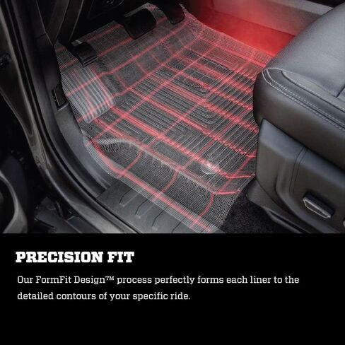 Husky Liners X-act Contour Floor Mats | Fits 2024-2025 Toyota Tacoma, Double & Access Cab w/Auto Trans | Front Row, 2-pc Black - 54581 in Saudi Arabia
