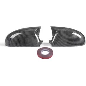 2pcs لـ VW Golf 7 Golf 7.5 MK7 MK7.5 GTI R 2014-2019 Oxor Ox Horn Side Rearview Mirror Cover Sporty Car Auto Outso ABS -Carbon Black in Kuwait