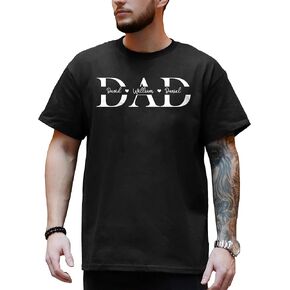 القمصان اليومية المخصصة للآباء المخصصة مع اسم الأطفال ، وقمصان أبي مخصصة للرجال ، والهدايا للأب ، والآباء ، وعيد الميلاد in Kuwait