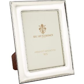 6"x4" in Hallmarked Solid Sterling Silver 925 Photo Picture Frame with Mahogany Wood Back 7185/10x15 in Saudi Arabia