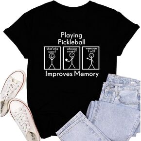 Women Pickleball Shirt Pickleball Player T-Shirt Pickleball Lover Gift Tee Tops in Kuwait