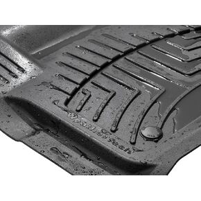 WeatherTech FloorLiner HP Custom Fit Floor Mats for Toyota Tacoma, Tacoma Hybrid - 1st Row (4418461IM), Black in Saudi Arabia