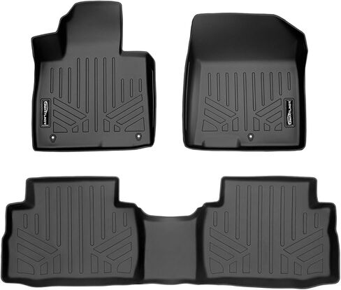 Smartliner مخصص مناسب All Weather 2 Floor Floor Liner مجموعة متوافقة مع 2021-2023 Hyundai Santa Fe in Saudi Arabia