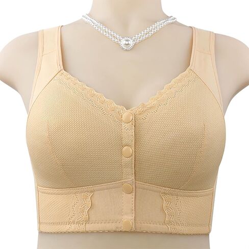 Moona Evybliss Bra for Seniors Premium Front Closure Push Up Bras No Underwire Ultra Comfy Breathable Daisy Bralette in Saudi Arabia