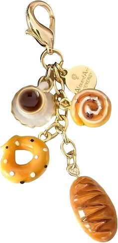 coffee bread Perfect keychain gifts for Moms, small Gifts, gift cute Decoration for Bakery Lovers & Accessory Collectors in Saudi Arabia