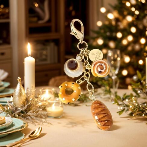 coffee bread Perfect keychain gifts for Moms, small Gifts, gift cute Decoration for Bakery Lovers & Accessory Collectors in Saudi Arabia