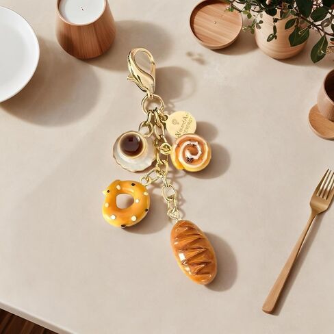 coffee bread Perfect keychain gifts for Moms, small Gifts, gift cute Decoration for Bakery Lovers & Accessory Collectors in Saudi Arabia