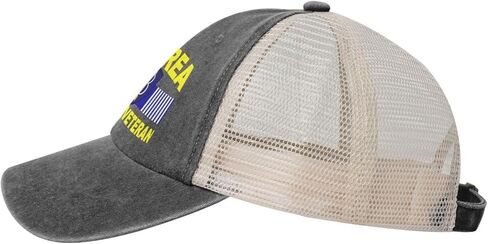 8th Infantry Division Korean War Veteran Adjustable Cowboy Mesh Baseball Cap Unisex Outdoor Trucker Hat3 Deep Heather in Saudi Arabia