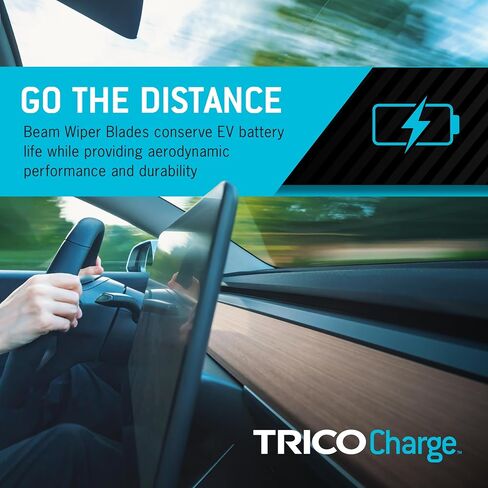 TRICO Charge 27" + 27" Super Premium EV Automotive Replacement Windshield Wiper Blades for Electric Car (Set of 2), All-Weather Beam Wiper Blades for Select 19-23 Chevrolet Bolt EV Vehicle Models in Saudi Arabia