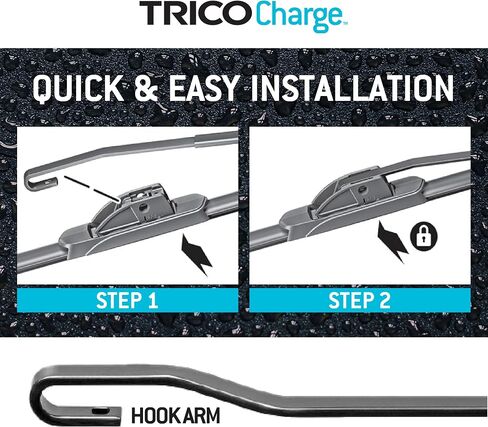 TRICO Charge 27" + 27" Super Premium EV Automotive Replacement Windshield Wiper Blades for Electric Car (Set of 2), All-Weather Beam Wiper Blades for Select 19-23 Chevrolet Bolt EV Vehicle Models in Saudi Arabia