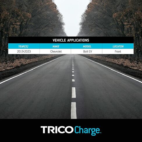 TRICO Charge 27" + 27" Super Premium EV Automotive Replacement Windshield Wiper Blades for Electric Car (Set of 2), All-Weather Beam Wiper Blades for Select 19-23 Chevrolet Bolt EV Vehicle Models in Saudi Arabia
