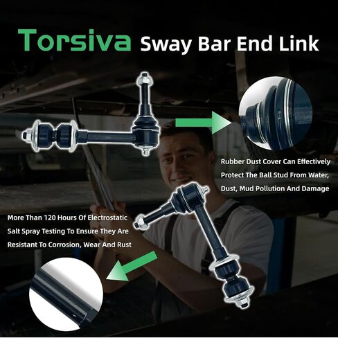 ‎‎K80885 2PCS Front Stabilizer Sway Bar End Links Fit for Dodge 2004-2005 Ram 3500 4WD, 2003 2004 2005 Ram 2500 4WD in Kuwait