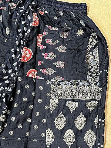 ETHINUMATIC®️ India Harem Pants for Women Patchwork Yoga Boho Palazzo Pant in Saudi Arabia