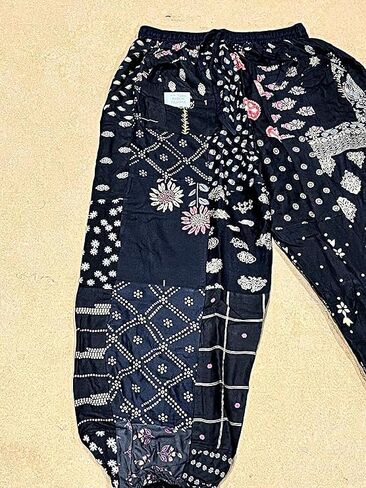 ETHINUMATIC®️ India Harem Pants for Women Patchwork Yoga Boho Palazzo Pant in Saudi Arabia