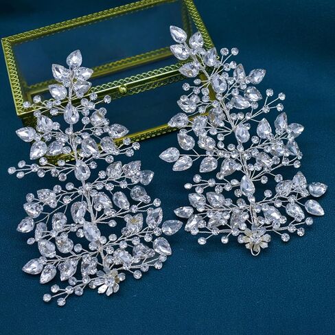 قطع شعر الزفاف للعرائس ، راينستون رأس العروس ، إكسسوارات شعر الزفاف المصنوعة يدويًا in Kuwait