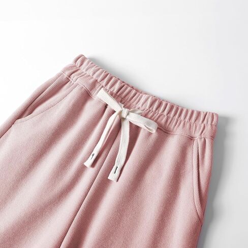 Girls Wide Leg Sweatpants Straight Leg Jogger Sweatpants Kids High Waist Baggy Loose Pants with Drawstring in Kuwait