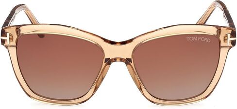 Tom Ford LUCIA FT 1087 Shiny Light Brown/Brown Shaded 54/16/140 unisex Sunglasses in Saudi Arabia