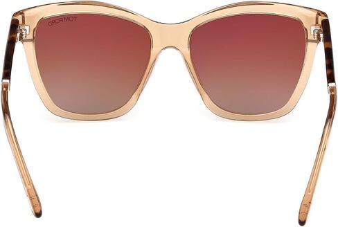 Tom Ford LUCIA FT 1087 Shiny Light Brown/Brown Shaded 54/16/140 unisex Sunglasses in Saudi Arabia