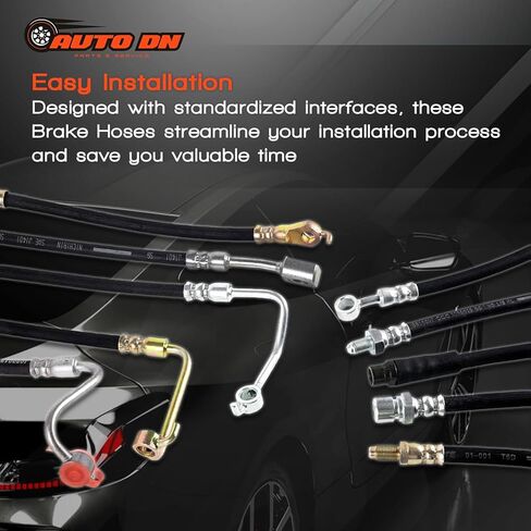 (2) Front Brake Hose Hydraulic Brake Hose Kit for Celica 1993 1992 1991 1990#Replace 9094702594 in Saudi Arabia