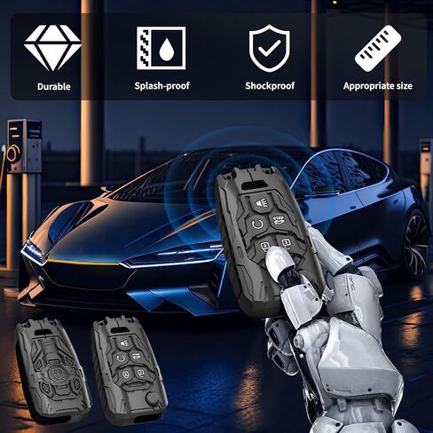 Key Fob Cover Case for Chevy Chevrolet GMC Buick Volt Camaro Cruze Equinox Impala Malibu Allure Encore Regal Verano Lacrosse Terrain Accessories (Model-B) in Kuwait