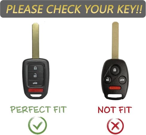 تغطية FOB الرئيسية لـ Honda Accord 4 Buttons Silicone Key FOB Case Remote Fit for Honda Accord Civic CR-V HR-V 2014 2015 2017 2017 2018 2019 2020 2021 2022 丨 MLBHLIK6-1T 35118-T2A-A20 丨 (Blue) in Kuwait