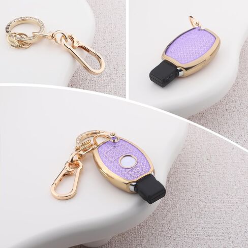 غطاء FOB لطيف bling bling لمرسيدس بنز ، علبة TPU مقطوعة الماس مع سلسلة المفاتيح ، قذيفة واقية in Kuwait
