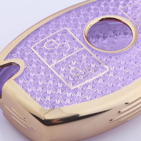 غطاء FOB لطيف bling bling لمرسيدس بنز ، علبة TPU مقطوعة الماس مع سلسلة المفاتيح ، قذيفة واقية in Kuwait