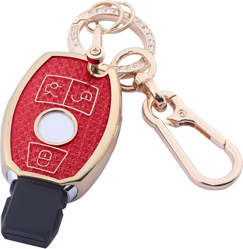 Cute Bling Key Fob Cover for Mercedes-Benz, Diamond Cut TPU Case with Keychain, Protective Shell in Kuwait