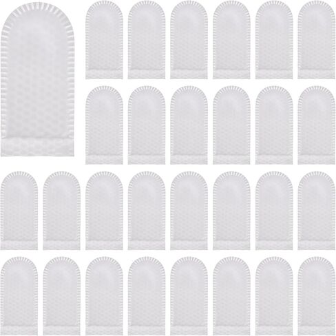200 PCS Cotton Four Cot Tips Coverable Covering Tear Wear Wear Almves Thumb Sibves Most Mosticing Ficking Paringips Protector Protector لتنظيف العمل المصاب (أبيض) in Kuwait