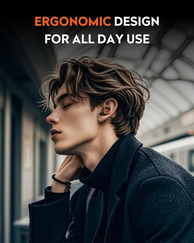 GravaStar Sirius Plus True Wireless Earbuds, Bluetooth 5.3 Active Noise Cancellation ANC Headphones, 28H Playtime, ENC Clear Call, IPX4 for Sports/Work, Customization App for iOS/Android-Black in Kuwait