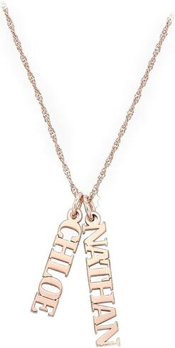 OAK & LUNA - Personalized Singapore Chain Name Necklace with Diamond Options in Saudi Arabia