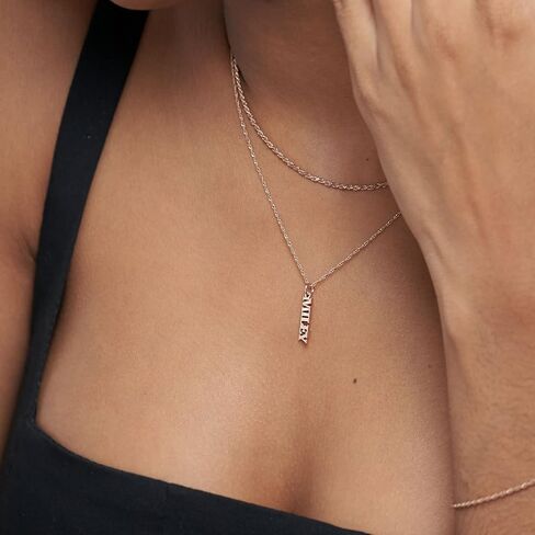 OAK & LUNA - Personalized Singapore Chain Name Necklace with Diamond Options in Saudi Arabia