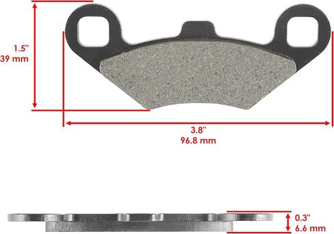 Caltric Front Brake Pads Compatible with Polaris Sportsman 500 1996-2011 Front Brakes in Saudi Arabia