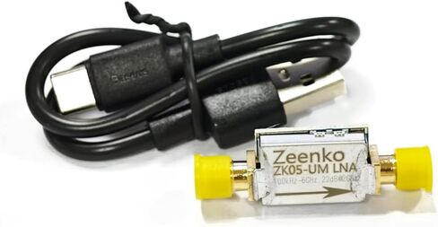 AURSINC ZK06-UM Low Noise Amplifier (LNA) Module, Broadband, 10M‑6GHz, 21dB Gain, USB Interface Powered, Used for TinySA Ultra 5.8GHz Preamplifier, for RF & Software Defined Radio (SDR) in Kuwait