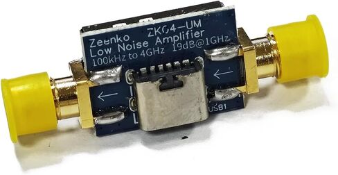 AURSINC ZK06-UM Low Noise Amplifier (LNA) Module, Broadband, 10M‑6GHz, 21dB Gain, USB Interface Powered, Used for TinySA Ultra 5.8GHz Preamplifier, for RF & Software Defined Radio (SDR) in Kuwait