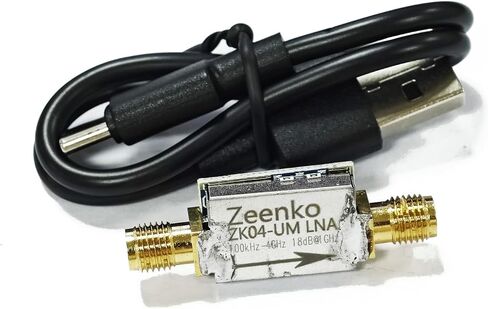 AURSINC ZK06-UM Low Noise Amplifier (LNA) Module, Broadband, 10M‑6GHz, 21dB Gain, USB Interface Powered, Used for TinySA Ultra 5.8GHz Preamplifier, for RF & Software Defined Radio (SDR) in Kuwait