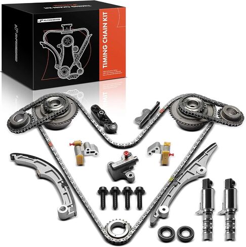 A-Premium 19-PC Engine Timing Chain Kit with VVT Sprocket Compatible with Ford, Lincoln & Mercury Cars - Fusion 2010, Edge 2007-2010, Taurus 2008-2011, Flex 2009-2011, Taurus X 2008-2009 & More in Saudi Arabia