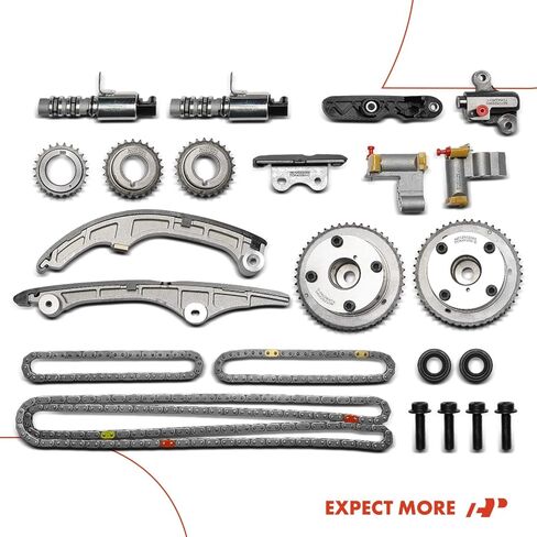 A-Premium 19-PC Engine Timing Chain Kit with VVT Sprocket Compatible with Ford, Lincoln & Mercury Cars - Fusion 2010, Edge 2007-2010, Taurus 2008-2011, Flex 2009-2011, Taurus X 2008-2009 & More in Saudi Arabia