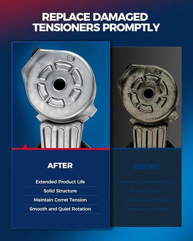 KAX 38328 Belt Tensioner Fit for 2005-2013 Corvette, 2008-2009 Pontiac G8, 2014-2017 SS, 2011-2017 Caprice, 2004-2007 Cadillac CTS, 2014-2015 Camaro in Saudi Arabia