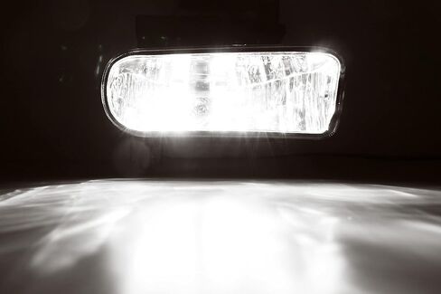 Ijdmtoy OEM-spec Clear Lens Fog Light Foglamp Kit مع 880 مصابيح LED بيضاء مع أقواس تصاعد معدنية متوافقة مع 2002-2006 Cadillac Escalade (بما في ذلك ESV Ext) in Kuwait