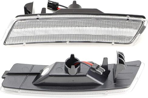 iJDMTOY Euro Clear Lens Amber Full LED Front Side Marker Light Kit Compatible With Volkswagen 2018-up Tiguan, 2012-2019 Beetle, Powered by 40-SMD LED, Replace OEM Amber Sidemarkers in Saudi Arabia