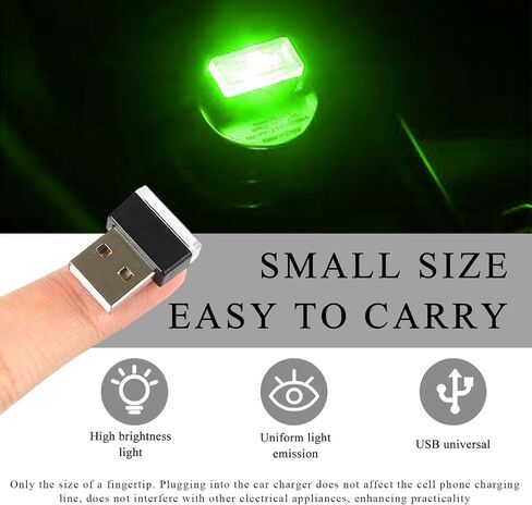4 PCS USB LED CAR CAR INTROLIOR ATMOFERE LAMPERATION ، PLICTION PLIST-IN 5V USB LED LED INDIOR LIGHTING LIGHT ، MINI USB Ambient Lighting Decor in Kuwait